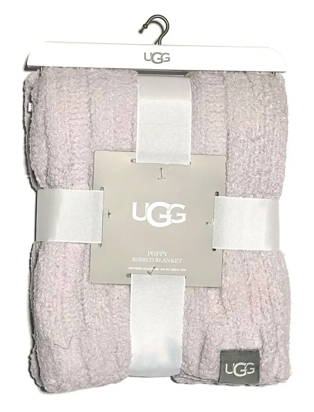 UGG Poppy Chenille Baby Blanket Size: 30” X 40” LILAC Lavender Light Purple NWT
